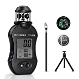 Digital Anemometer Handheld,INFURIDER YF-876 Wind Speed Meter Gauge for Wind Velocity Air Speed,Wind Direction Meter with Compass + Small Tripod for HVAC Drone Outdoor Activities【Upgraded Anemometer】