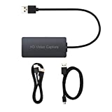 CAMWAY HD Video Capture USB 2.0 HDMI Video Game Capture Card,4k HDMI to USB 2.0 HD Live Capture Game Video Recording Box Support 2Output Capture for Windows Linux Mac OS YouTube OBS Twitch