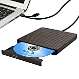 External Blu ray Drive DVD/BD Player Read/Write Portable Blu-ray Drive USB 3.0 and Type-C DVD Burner 4k Ultra HD Blu-ray Drive Compatible with/Win7/Win8/Win10/Win11 Blu ray Burner
