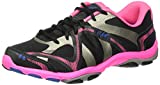 Ryka womens Influence Cross Trainer, Black/Atomic Pink/Royal Blue/Forge Grey, 8 Wide US