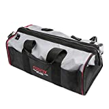 SGCB Deluxe Car Detailing Tool Organizer Bag, Ultra Oxford Fabric Polisher Bag Close Top Wide Mouth Large Capacity Detailing Buffer Polisher Bag Tool Storage Tote, 20”x11”x11”