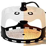 Triumpeek Flea Trap, Sticky Dome Bedbug Get Rid Fleas Trap with 5 Sticky Discs & 2 Replacement Light Bulbs, Electric Indoor Lamp Catcher for Fleas, Bedbugs, Moths, and Cockroaches (Flea Trap 1 Pack)