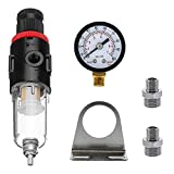 HUBEST Airbrush Compressor Pressure Regulator Water Trap Filter Water Moisture Gauge AFR-2000