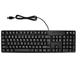 Kafuty-1 MC-689 USB Wired PC Computer Keyboard, Arabic Keyboard/English Keyboard, Ergonomic Mechanical Keyboard for Office PC Home or Business Laptops