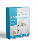 Cava sublimation paper 8.5x11 Inch 130 Sheets Heat transfer paper for Any Inkjet Printer with Sublimation Ink for sublimation blanks Tshirts mugs mouse pads tumbler, 8.5 x 11 Inches