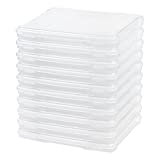 IRIS USA, Inc. IRIS Slim Portable Project Case, 10 Pack, Clear (586390)