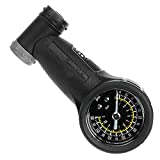 Venzo Bicycle Air Tire Pressure Gauge - Single or Dual Face - High or Low Pressure Presta Schrader PSI or Bar - Great for Bike Car Truck Motorcycle Tire and Suspension Shock 160 PSI /11 Bar
