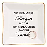 HOME SMILE Colleague to Friend Gifts for Women Retirement Leaving Farewell Thank You Appreciation Birthday Christmas-Chance Made Us Colleagues,But The Fun and Laughter We Share Made Us Friends