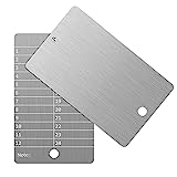 ArlinaL Steel Bitcoin Wallet, Cryptocurrency Wallet for Hardware Cold Wallet Backup, Bitcoin Crypto Seed Storage Compatible with All BIP39 Hardware（2 Plates and Anti-Tamper Seals,Stainless Steel）