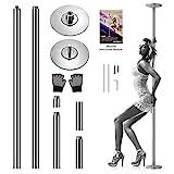 SereneLife Professional Upgrade Spinning Dance Pole - Portable & Removable Stripper Fitness Pole, Adjustable & Smooth Connection, Great for Training & Exercise