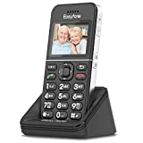 Easyfone T100 4G LTE Unlocked Big Button Senior Cell Phone, SOS Button with GPS, Hearing Aid Compatible, 1500mAh Battery with Easy to Use Charging Cradle, FCC Certified.