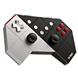 PB TAILS CHOC Portable Android Gaming Controller | Wireless Bluetooth Game Controller for Nintendo Switch, PC, STEAM | Retro Controller Gift Idea | Turbo-Mode, Motion Control, Vibration | Black/Silver