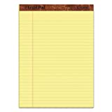 TOPS The Legal Pad Writing Pads, 8-1/2' x 11-3/4', Canary Paper, Legal Rule, 50 Sheets, 12 Pack (7532)