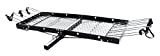Tow Tuff 62 Inch 500 Pound Capacity Steel Cargo Carrier Trailer Car or Truck Rear Bumper Bike Rack, Fits All 2 Inch Receivers, Black