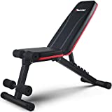 PASYOU Adjustable Weight Bench Full Body Workout Multi-Purpose Foldable Incline Decline Exercise Workout Bench for Home Gym