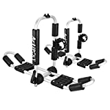 ARTIPOLY Kayak Roof Rack for 2 Kayaks, Bilateral Kayak & Canoe Car Racks J-Bar with Paddle Holder for Easy Mount Kayak/Surf/Ski/Canoe/SUP on SUV, Car and Truck Crossbar