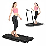BiFanuo 2 in 1 Folding Treadmill, Under Desk Smart Walking Running Machine, Installation-Free，Compact FoldableTreadmill for Home/Office Gym Cardio Fitness