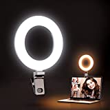 Kaiess Video Conference Lighting, 6.5' Clip on Ring Light for Computer Laptop, Zoom Lighting for Computer ,Webcam Light for Zoom Call/Remote Working/Live Streaming, Zoom Light