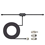 Bingfu FM Radio Antenna FM Dipole Antenna FM Antenna for Stereo Receiver Indoor Pioneer Onkyo Yamaha Marantz Bose Wave Music System FM Radio Home Stereo Receiver AV Audio Video Home Theater Receiver