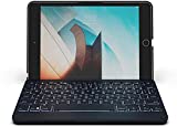 ZAGG Folio - Bluetooth Tablet Keyboard - Backlit with 7 Colors - Made for Apple iPad Mini 5 (7.9') - Charcoal