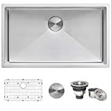 Ruvati 32-inch Undermount 16 Gauge Tight Radius Kitchen Sink Stainless Steel Single Bowl – RVH7400
