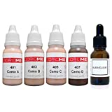 Doreme PMU Permanent Makeup Camoflauge Pigment Set Kit Skin Tone Ink Color Cosmetic Microblading Micropigmentation Aura Elixir Sets