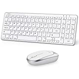 OMOTON iPad Keyboard and Mouse, Bluetooth Keyboard and Mouse(iPadOS 13 and Above) for iPad 8th/7th Generation10.2, iPad Air 4/3, iPad Pro 12.9/11, and Other Bluetooth Enabled Devices, White