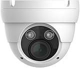 HDView IP License Plate Camera 5MP HD Megapixel Network H.265 HLC Shutter WDR Motorized Lens PoE 3-Axis IR Infrared Dome, VCA Intelligent Analytics