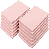 SGHUO 12 Pcs 4' x 6' Pink Rubber Carving Blocks Linoleum Block Stamp Making Kit for Printmaking, Stamp Soft Rubber Crafts, Soft and Easy to Carve