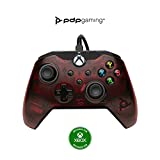 PDP Wired Game Controller - Xbox Series X|S, Xbox One, PC/Laptop Windows 10, Steam Gaming Controller - USB - Advanced Audio Controls - Dual Vibration Videogame Gamepad - Crimson Red
