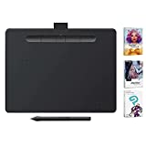 wacom CTL6100WLK0 Intuos Creative Pen Tablet Bluetooth - Medium, Black - (Renewed)