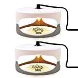 Aspectek Sticky Dome Flea Trap with 2 Sticky Discs. Odorless Insect Traps, Effective for Indoor Use - 2 Pack