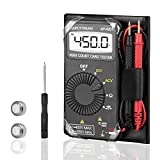 Mini Digital Multimeter AP-4201 Auto-Ranging with AC/DC Voltage,Current,Resistance,Capacitance,Diode and Audible Continuity Test Continuity Buzzer for Electrical Troubleshoot Home Industry (Black)