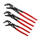 ABN Water Pump Pliers Set Push Button Adjustable Pliers - 7, 10, 12 Inch Slip Joint Pliers Jaw Locking Pliers Tool Set