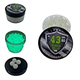 100 x Night Vision Fluorescent Silicon Rubber Balls Paintballs Reballs Glowing in The Dark for Training Self and Home Defense Pistols in 43 Caliber
