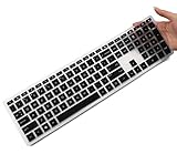 CASEDAO Keyboard Cover Skin for HP Pavilion 27' All in One Desktop xa0055ng/xa0050/xa0080/xa0014/0370Nd/0010Na/0076Hk, HP Pavilion Wireless Keyboard Combo 800, HP Pavilion 23.8 24 inch Desktop-Black