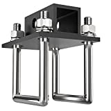 OxGord RV Hitch - 2' Receiver Adapter Fits 4-4.5' Bumper Beam - Trailer Accessories Best for Mounting Bike Racks & Cargo Carriers