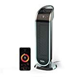 atomi smart 25' WiFi Portable Tower Space Heater - 2nd Gen, 1500W, Oscillating, 750 Sq. Ft. Coverage, Works with Alexa & Google Assistant, Beeping Sound Removed