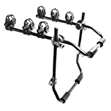 WINTOOLS 3-Bike Trunk Mounted Bicycle Carrier Rack - for Most Sedans, Hatchbacks, Minivans and SUVs