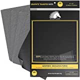 Graphite Transfer Paper - 9' x 13' - 25 Sheets - Waxed Carbon Paper for Tracing - MyArtscape (Black)