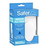 Safer Home SH502 non synthetic Indoor Plug-In Fly Trap for Flies, Fruit Flies, Moths, Gnats, and Other Flying Insects – 400 Sq Ft of Protection