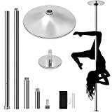 Yaheetech Dance Pole Spinning Static Dancing Pole Portable Removable for Home Club Bar Gym 44.5-108.3” Height Adjudtable & Weight Capacity 500lb