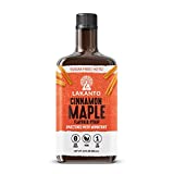 Lakanto Sugar Free Cinnamon Maple Syrup - Monk Fruit Sweetener, Keto Diet Friendly, Vegan, 1g Net Carbs, Pancakes, Waffles, Oatmeal, Coffee, Tea, Granola, Frosting, Marinade (13 Fl Oz - Pack of 1)