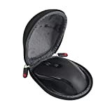Hermitshell Hard Travel Case Fits VicTsing MM057 / HOTWEEMS D-09 / E-YOOSO / PONVIT / POLEYN 2.4G Wireless Portable Mobile Mouse Optical Mice (Only Case) (Black)