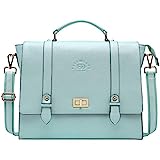 Laptop Briefcase for Women,15.6 Inch Work Tote Bag Trendy Computer Bag Business College Satchel Purse with Professional Protection Padded Compartment for Work School Travel,Mint