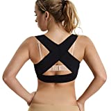 Joyshaper Chest Brace Up for Women Posture Corrector Bra Open Front Shaper Back Support Vest