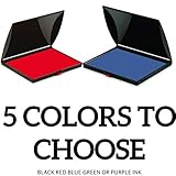 Ink PAD for Wood Handle Stamp Black Red Blue Black Ink