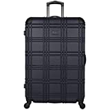 Ben Sherman Nottingham Lightweight Hardside 4-Wheel Spinner Travel Luggage, Navy, 28-inch Checked