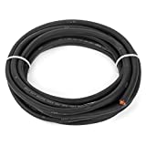 EWCS 2 Gauge Premium Extra Flexible Welding Cable 600 VOLT - Black 20 Feet - Made in the USA