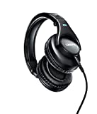 Shure SRH440 Professional Studio Headphones, Enhanced Frequency Response and Extended Range for Home and Studio Recording, with Detachable Coiled Cable, Carrying Bag and 1/4' Adapter (SRH440-BK)